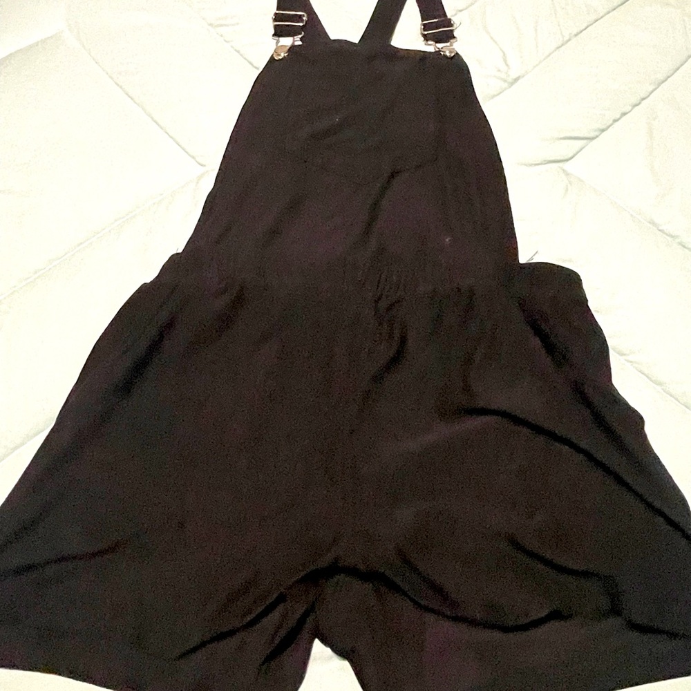 Black Overall Shorts